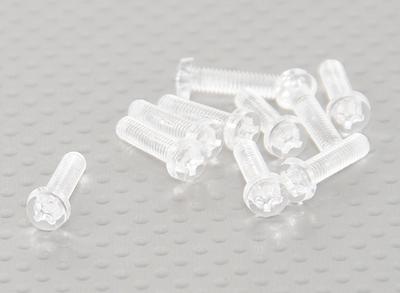 Transparent Screws polycarbonate - 10pcs/bag