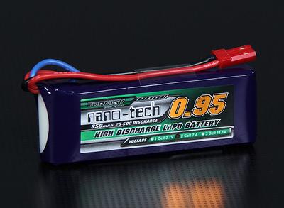 Turnigy nano-tech 950mah 2S 25~50C Lipo Pack