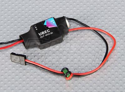 12V 4.5A UBEC 2-5S Lipoly (7.2-21V)