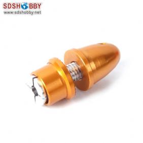 Aluminum Bullet Propeller Adaptor 3.0mm Yellow Color