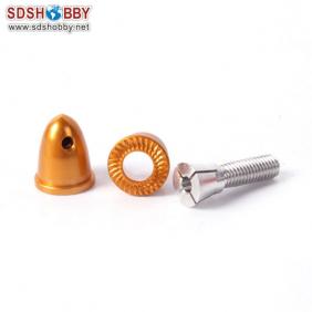 Aluminum Bullet Propeller Adaptor 3.0mm Yellow Color