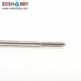 Stainless Steel Hexagon Push Rod M3*3.35 inch with U.S System Left & Right Teeth