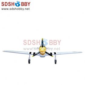P51D Mustang EPO/ Foam Electric Airplane RTF with Retractable Landing Gear, 2.4G Right Hand Throttle