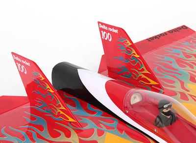 Delta Rocket High Speed Wing - Red 640mm (ARF)