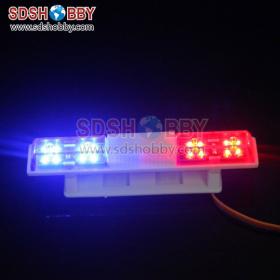 High Imitation RC 360 Degree Rotation Large Night Flash LED Light/Police Car Light for 1/8 1/10 1:8 1:10 RC Cars (Narrow Type)