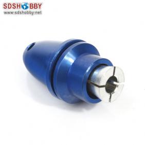 Aluminum Bullet Propeller Adaptor 4.0mm Blue Color