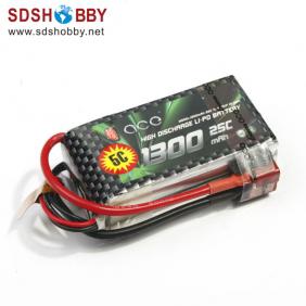 Gens ACE New Design High Quality 1300mAh 25C 3S 11.1V Lipo Battery with T Plug