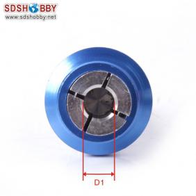 Aluminum Bullet Propeller Adaptor 4.0mm Blue Color