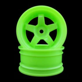 Wheel Hub Rim only For 1/10 Racing Car Green   Color (2pcs)