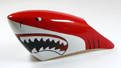 Painted Fiberglass Canopy for 250 Helicopter - Red Shark