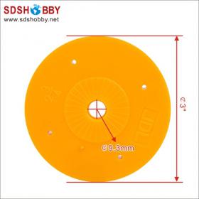 2 Slot Nylon Spinner 3in/76mm--Yellow Color for 2 Blades Propeller