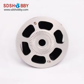 70mm/2.75in Plastic Spinner with Aluminum Alloy Plate-Black Color