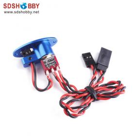 Oval Aluminum Alloy Single Switch Blue