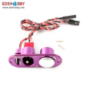 Single Power Switch with Fuel Dot Purple Color