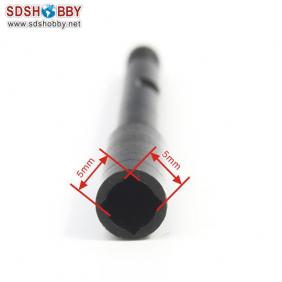 Drive shaft with screw  Side=5X5mm  Length=86mm Dia-A=5mm  Dia-B=7.9mm