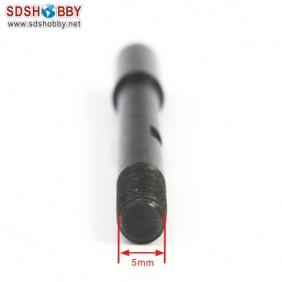 Drive shaft with screw  Side=5X5mm  Length=86mm Dia-A=5mm  Dia-B=7.9mm