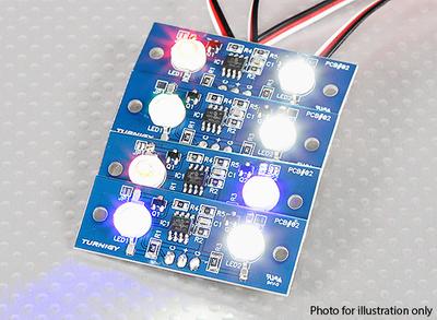 Two LED PCB Strobe Red and Blue 3.3~5.5V