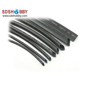 High Quality 1 Meter Heat Shrinkable Tubing Dia. =7mm (Black Color)