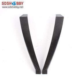 One Pair F3A Carbon Fiber Landing Gear with 3K Treatment for 120 Grade Nitro Airplanes