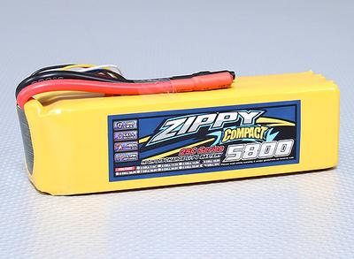 ZIPPY Compact 5800mAh 5S 25C Lipo Pack