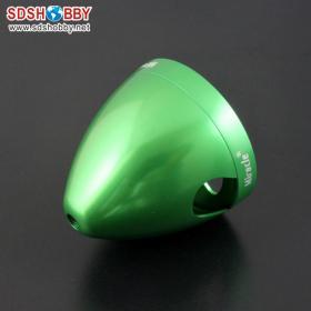 CNC Metal Electric Folding Spinner 2.0″/50mm with Super Light Weight for Electric Airplane --Green