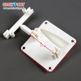 Servo Protector/Servo Mount for 6g/8g/9g Servos White (one pair)