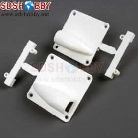 Servo Protector/Servo Mount for 6g/8g/9g Servos White (one pair)