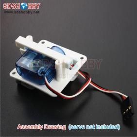 Servo Protector/Servo Mount for 6g/8g/9g Servos White (one pair)