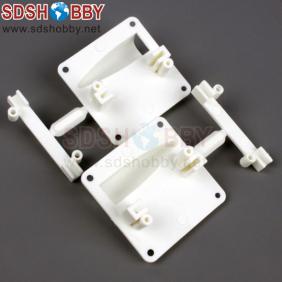 Servo Protector/Servo Mount for 6g/8g/9g Servos White (one pair)