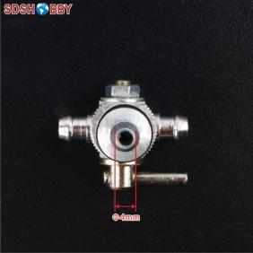 Three Way Gasoline/Nitro Fuel Filter with Switch for RC Model￠4mm/￠3.85mm/￠3.85mm