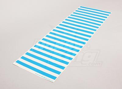 Decal Sheet Stripe Pattern Blue/Clear 590mmx200mm