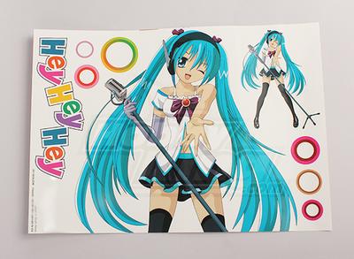 Hey, Hey, Hey Anime Character Large Decal Sheet