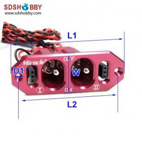 Twin Power Switch Red Color