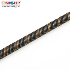 Flexible Axle (Round & Square) Positive Dia. =φ6.35 Side=5X5mm Length=370mm for RC Model Boat