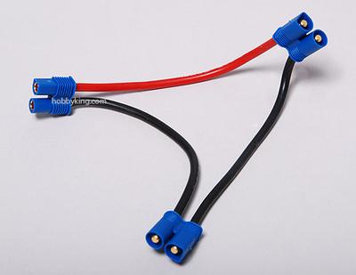 EC3 Battery Harness 14AWG for 2 Packs in Series