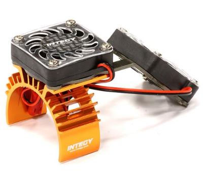 Integy Motor Heatsink+Twin Cooling Fan 1/10 Blitz INTT6666ORANGE