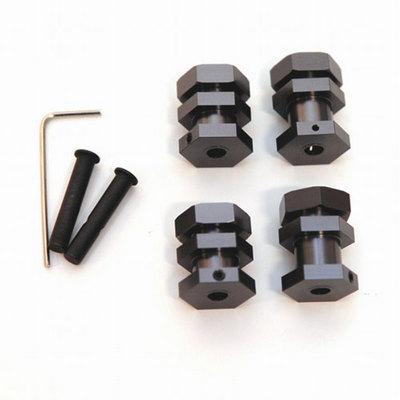 ST Racing CNC Machined Aluminum 17mm Hex Conversion Kit Slash Gun Metal SPTST3654-17GM