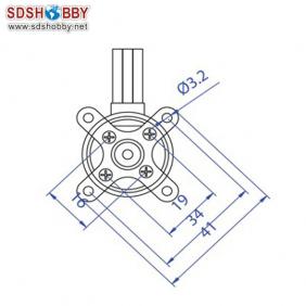 KV1360 2822-27-FSD Outrunner Brushless Motor for RC Car /RC Aircraft