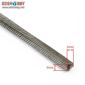 Flexible Axle (Round & Square) Positive Dia. =φ6.35 Side=5X5mm Length=360mm for RC Model Boat