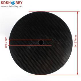 RC Model 5″ (127mm) Carbon Fiber Spinner with Carbon Fiber Back plate 3K Surface Processing