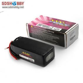 Max Force 25C 5200mAh 6-Cell/6S 22.2V Li-Po Batteries