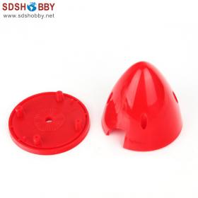 2 Slot Nylon Spinner 2.75in/70mm--Red Color for 2 Blades Propeller