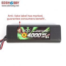 Gens ACE New Design High Quality 4000mAh 30C 2S 7.4V Lipo Battery with T Plug