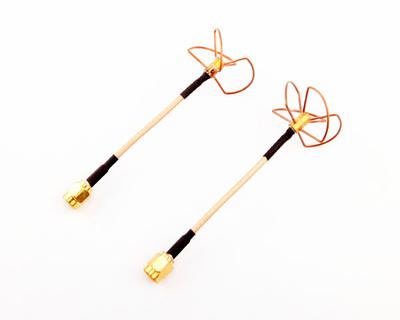 High Precision 5.8 GHz 5645MHz  Ch4 Circular Polarized Antenna Pair - RP-SMA Plug