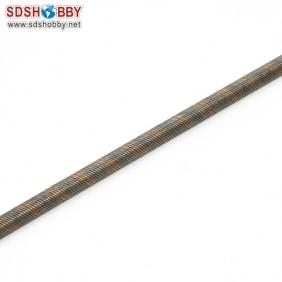 Flexible Axle (Round & Square) in Reverse Dia. =φ4.76 Side=3.7X3.7mm Length=500mm for RC Model Boat