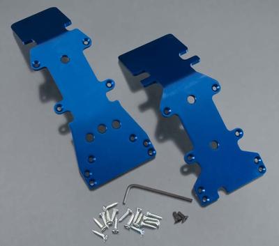 DuraTrax Skid Set Aluminum Front/Rear Blue T/E-Max DTXC2575