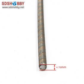 Flexible Axle (Round & Square) in Reverse Dia. =φ4.76 Side=3.7X3.7mm Length=500mm for RC Model Boat