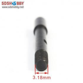 Drive Shaft with Teeth/ Thread Length=65mm Dia.-A=4mm-3.18 Dia.-B=5.3mm Side=3.5X3.5mm for RC Model Boat