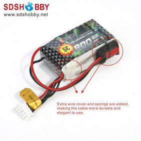 Gens ACE New Design High Quality 1300mAh 25C 2S 7.4V Lipo Battery with T Plug