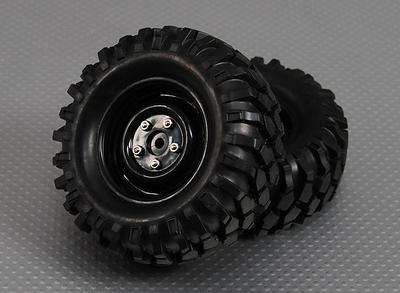 1/10 Crawler 96mm Wheel & Tyre 12mm Hex (2pc)